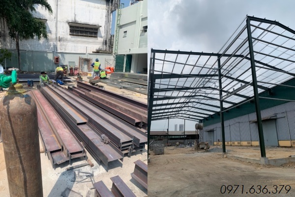 Vận chuyển và lắp đặt các cấu kiện thép